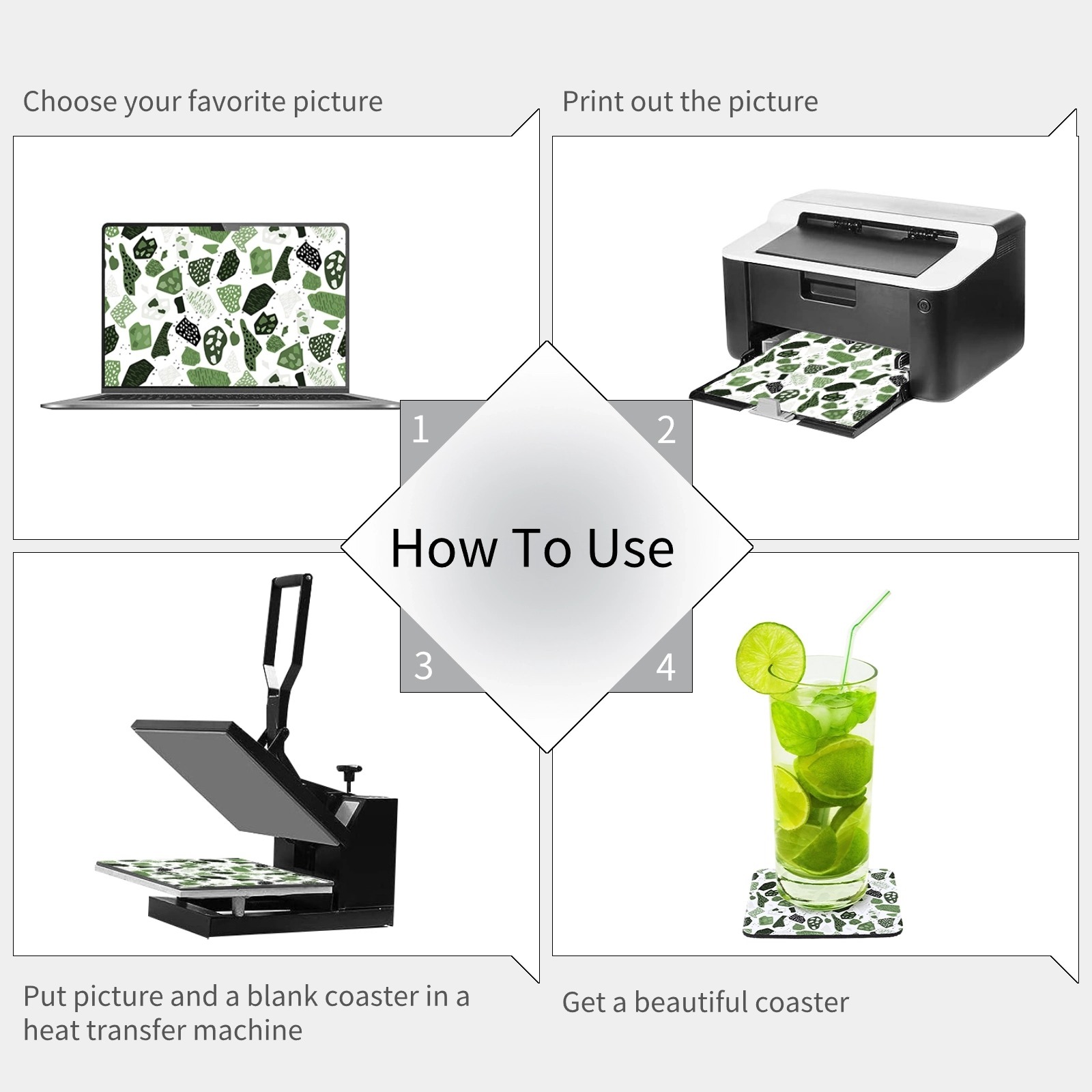 100 Stück Sublimations-Unterse – Coaster Sublimation Blank Bewertung und Preis